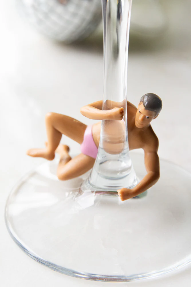 Set Of 4 Hunk Wine Glass Charms - Image 6