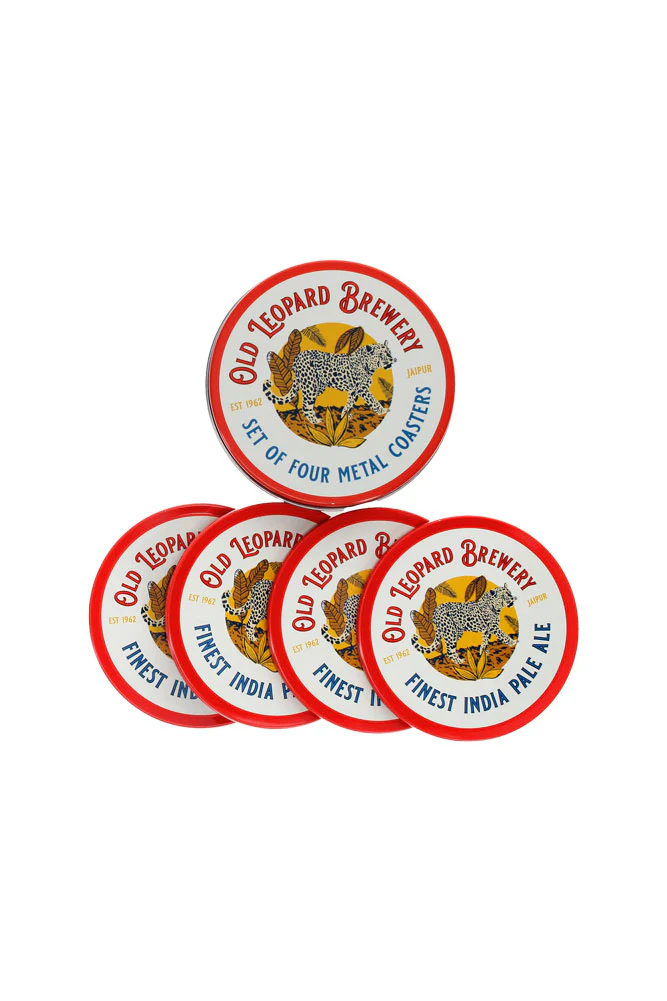 Set of 4 Old Leopard Brewery Coasters - Image 8
