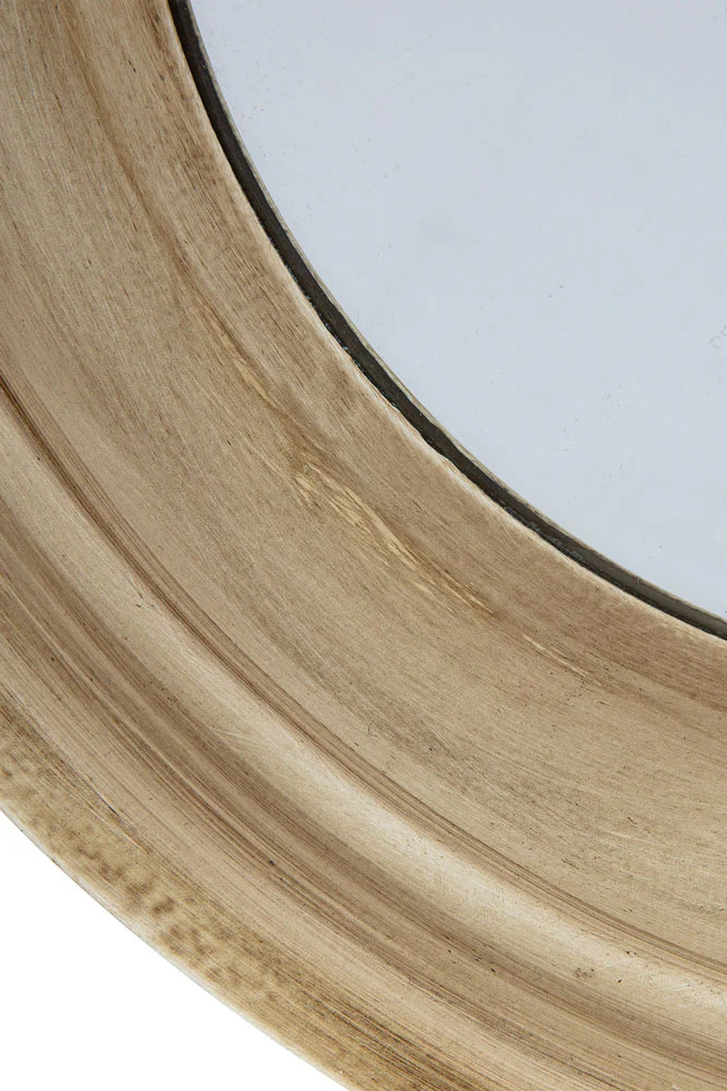 Set Of 5 Metal Frame Mirrors in Green & Natural - Image 3