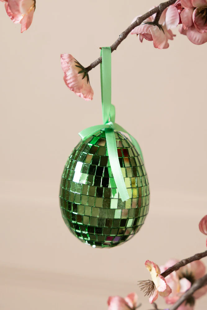Set Of 6 Colourful Disco Easter Egg Decorations - Image 4