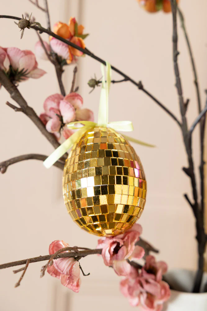 Set Of 6 Colourful Disco Easter Egg Decorations - Image 5