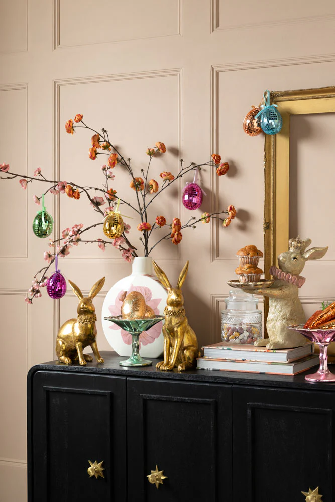 Set Of 6 Colourful Disco Easter Egg Decorations - Image 6