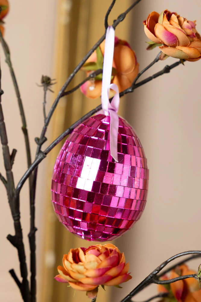 Set Of 6 Colourful Disco Easter Egg Decorations - Image 7