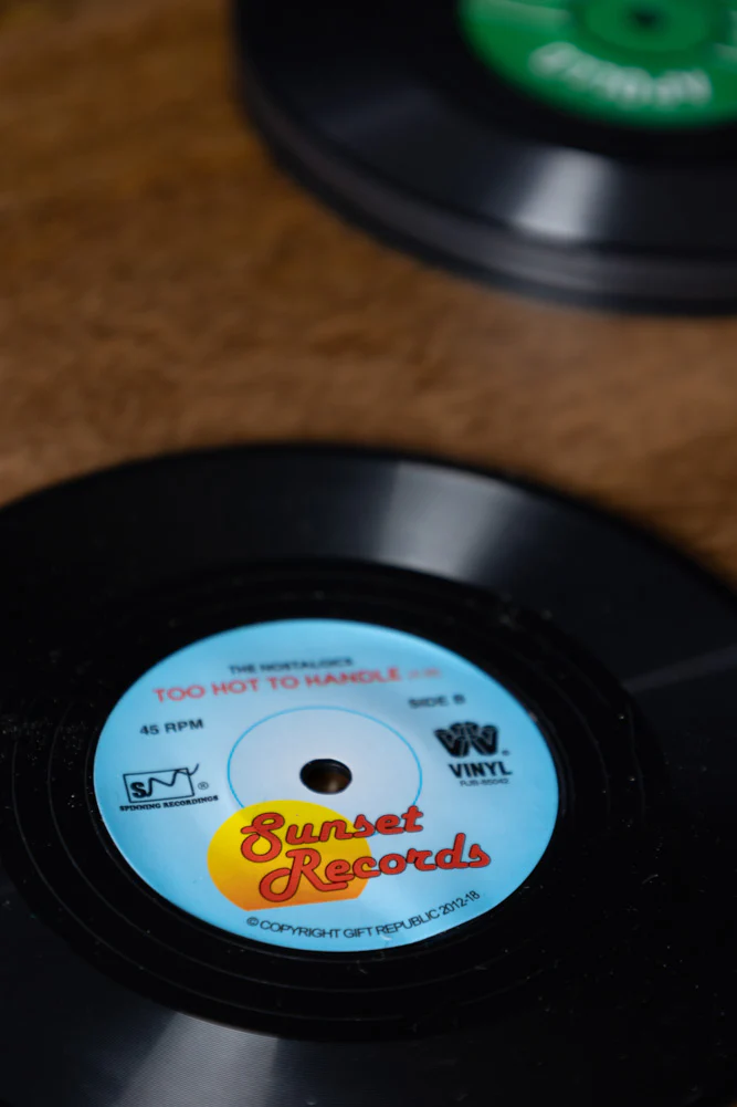 Set of 6 Vinyl Style Coasters - Image 3
