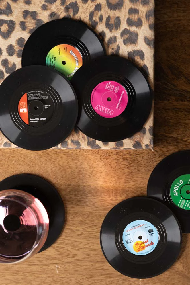 Set of 6 Vinyl Style Coasters - Image 4