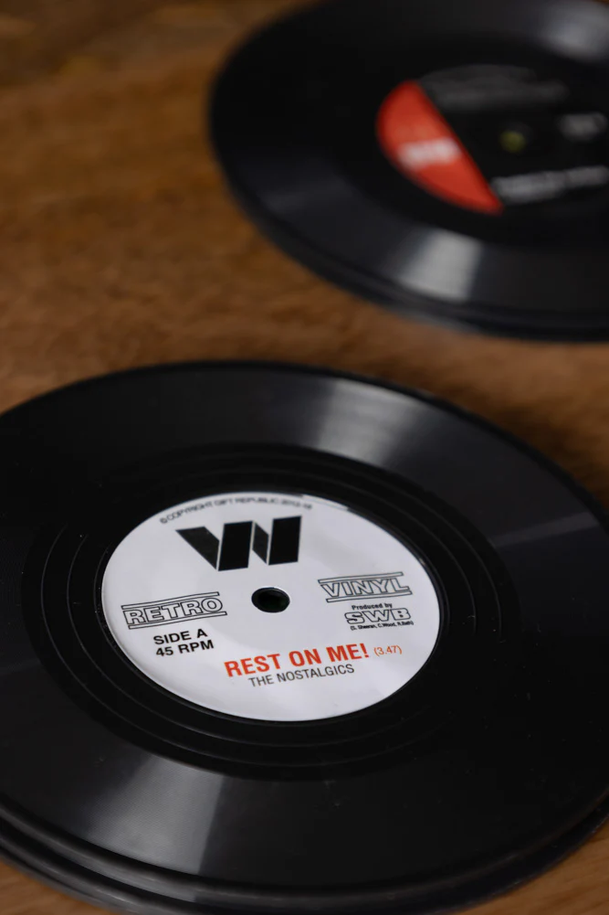 Set of 6 Vinyl Style Coasters - Image 8