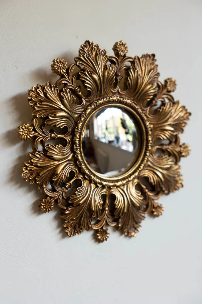 Set Of 9 Assorted Ornate Gold Framed Mirrors - Image 10