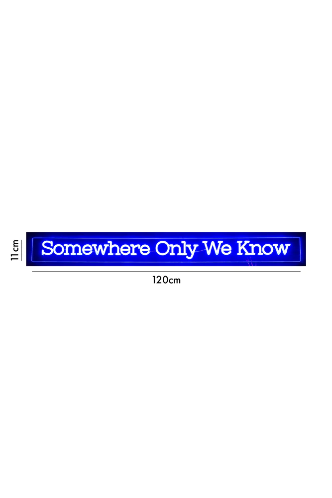 Somewhere Only We Know Neon Wall Light - Image 7