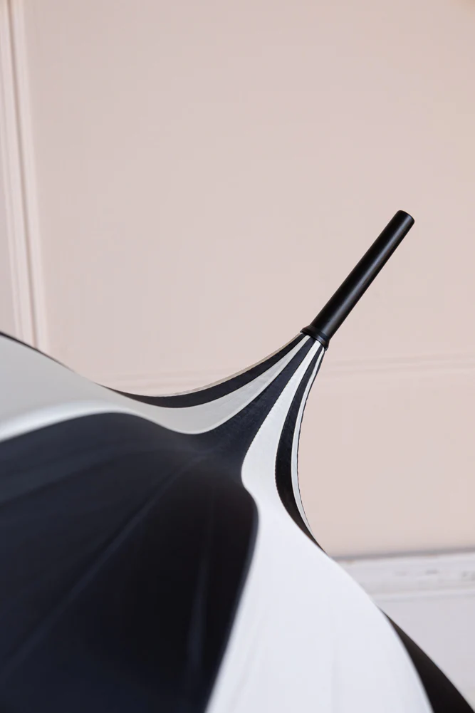Statement Black & Off-White Umbrella - Image 7