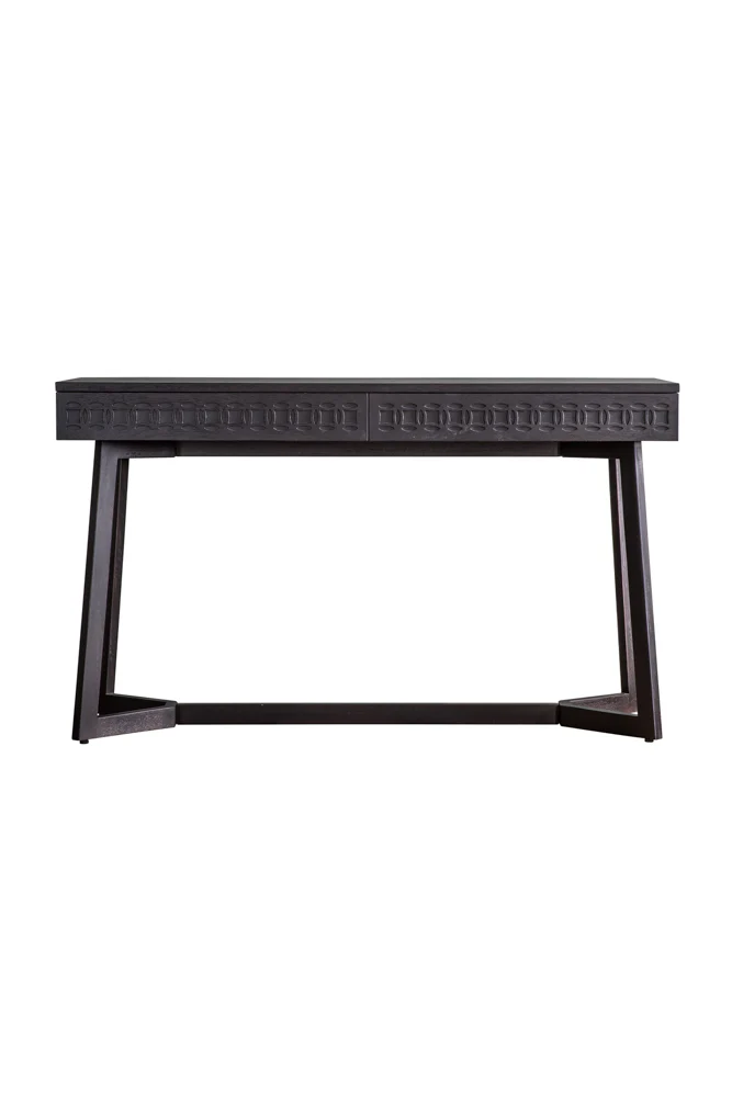 Stylish Mango Wood 2-Drawer Desk - Image 3