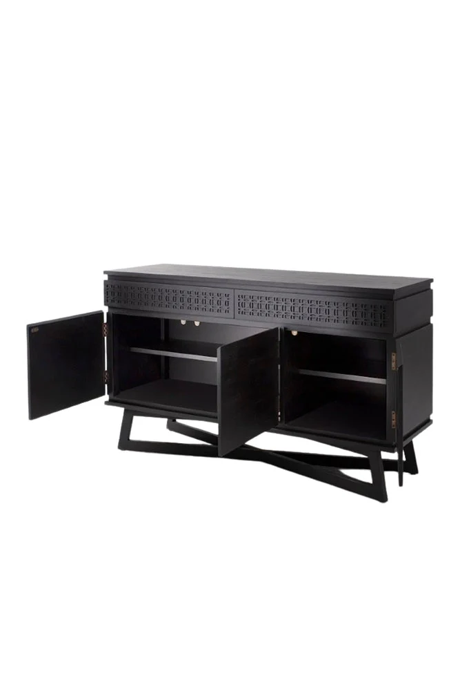 Stylish Mango Wood Multi-Drawer Sideboard - Image 5