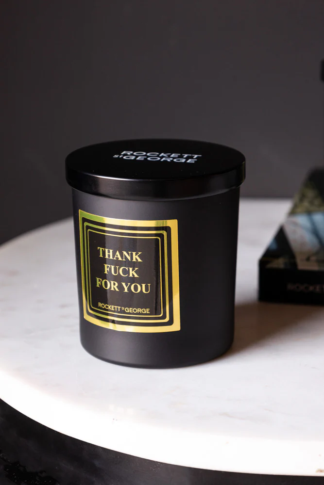 Thank Fuck For You Scented Candle - Leather & Tobacco - Image 3