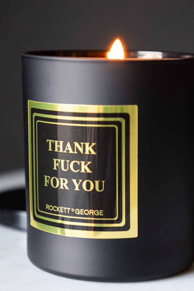 Thank Fuck For You Scented Candle - Leather & Tobacco - Image 5