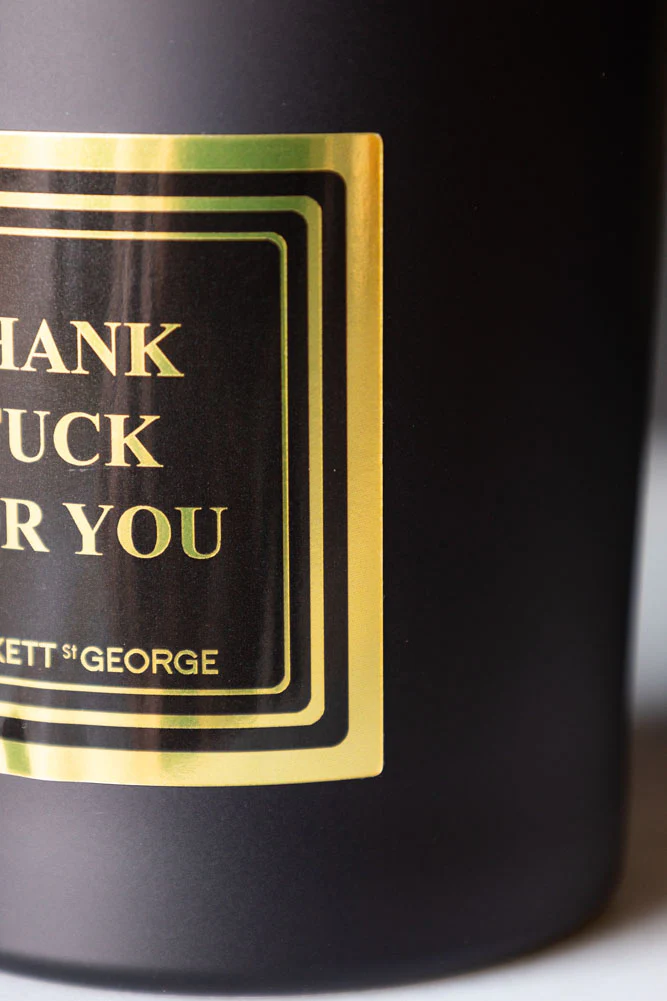 Thank Fuck For You Scented Candle - Leather & Tobacco - Image 6