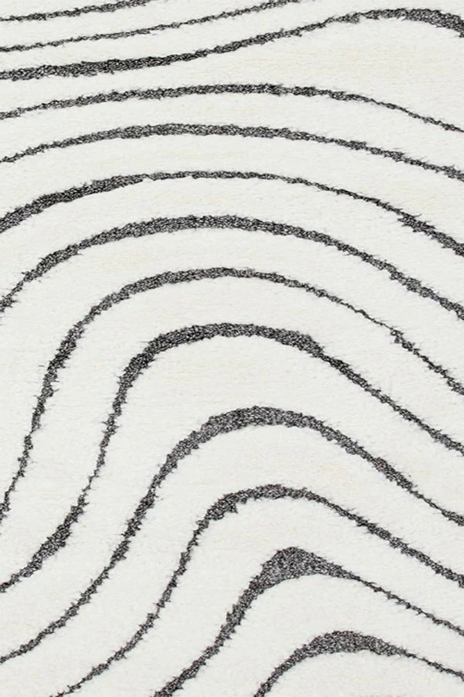 The Ariana Rug in Monochrome Ripple - Available in 3 Sizes - Image 3