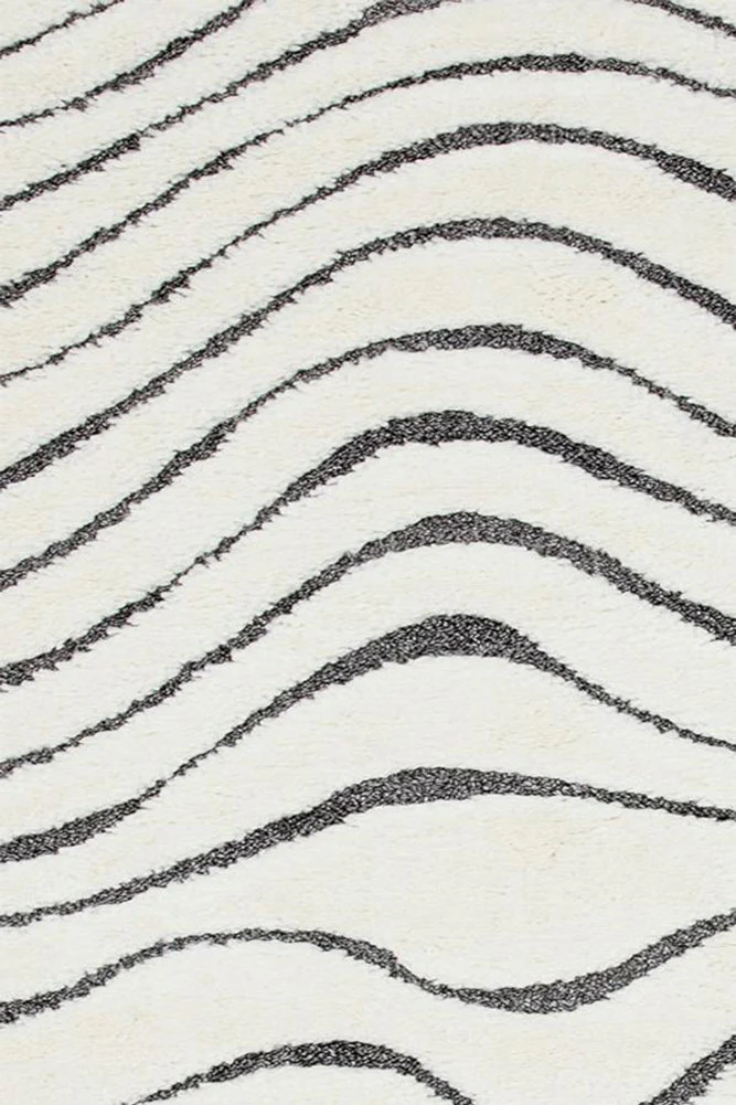 The Ariana Rug in Monochrome Ripple - Available in 3 Sizes - Image 4