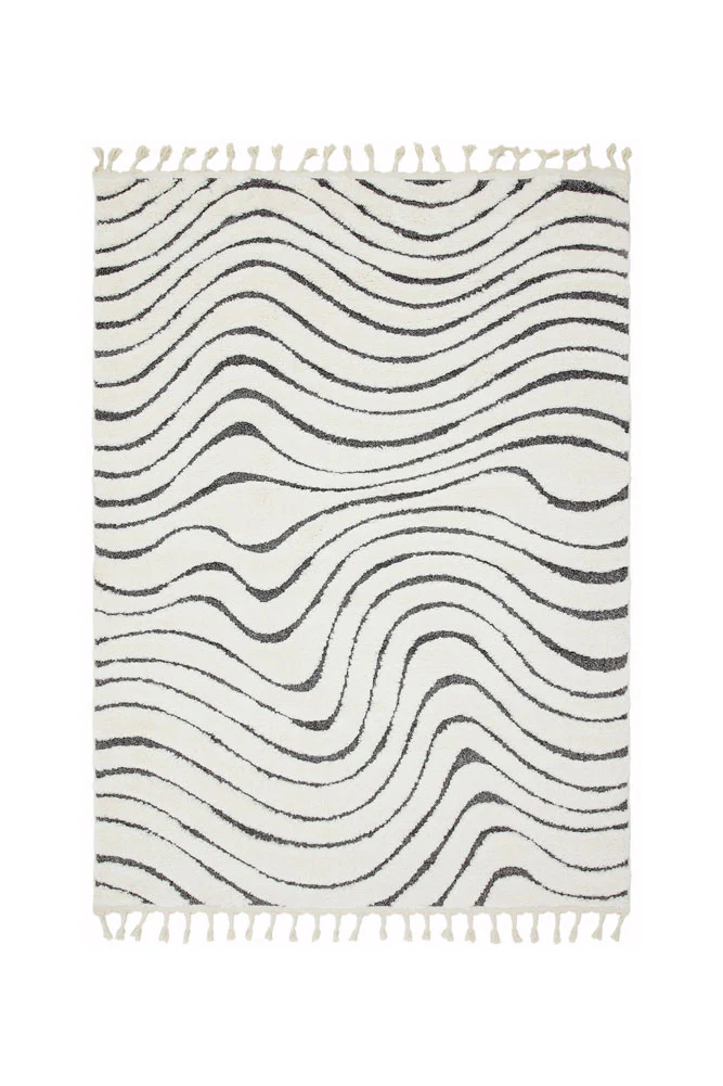 The Ariana Rug in Monochrome Ripple - Available in 3 Sizes - Image 5