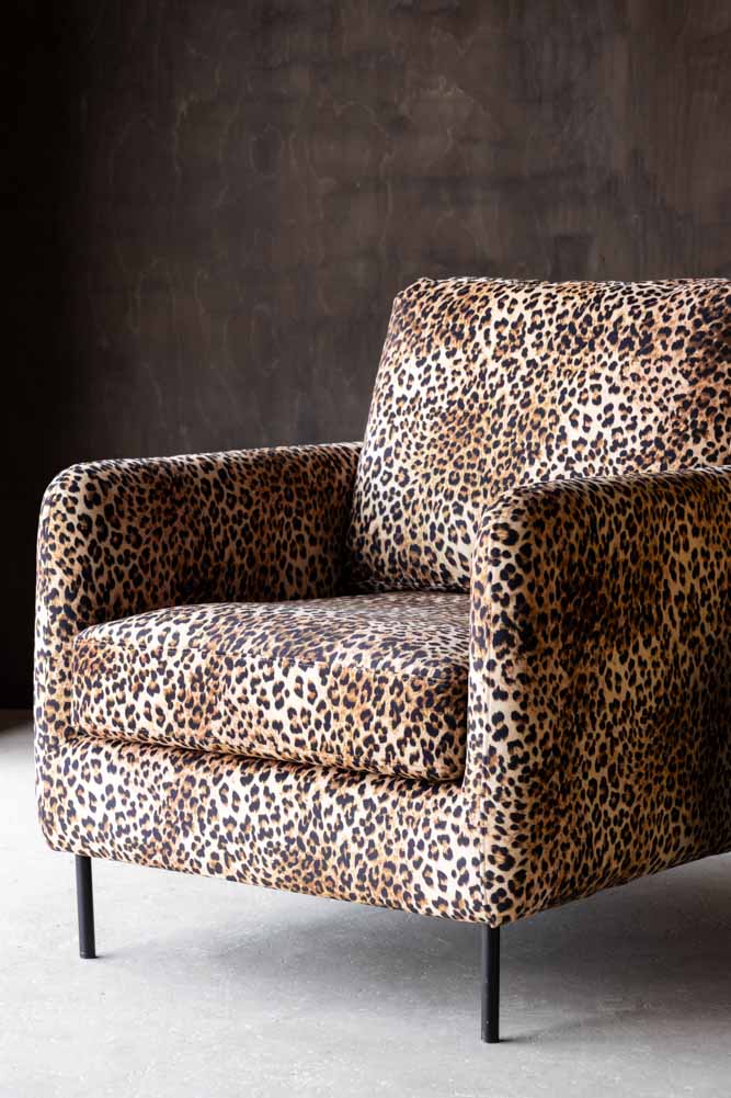 The Edie Leopard Print Armchair - Image 6
