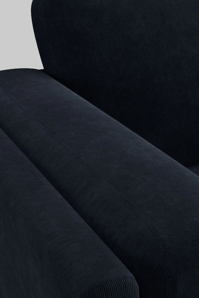 The Grace Love Seat In Luxe Needlecord Velvet Midnight Navy - Image 6