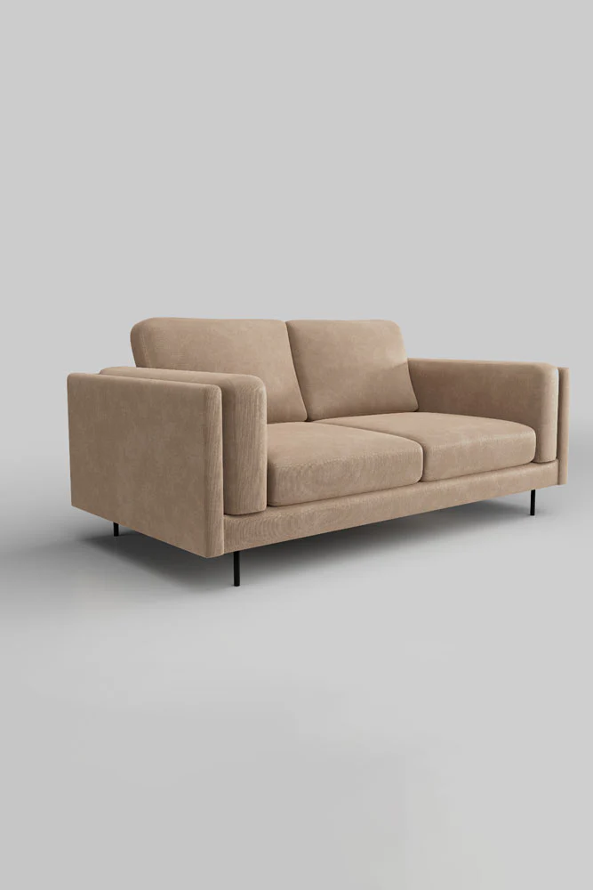 The Grace Medium Sofa In Luxe Needlecord Velvet Natural Whisper - Image 3