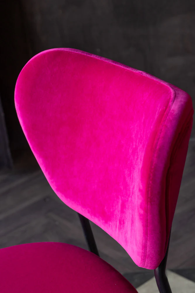 Set Of 2 Dining Chairs In Harry's Hot Pink - Image 5