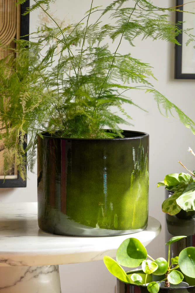 Vibrant Green Upcycled Steel Plant Pot - Available in 3 Sizes - Image 2
