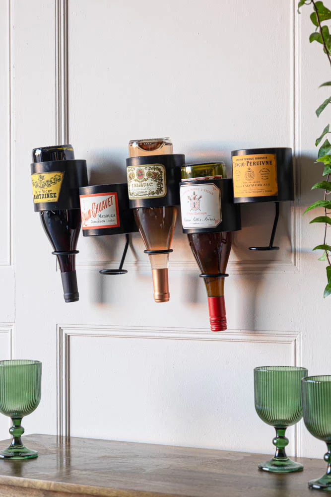 Vintage-Style French Wall-Mounted Bottle Holder - Image 5