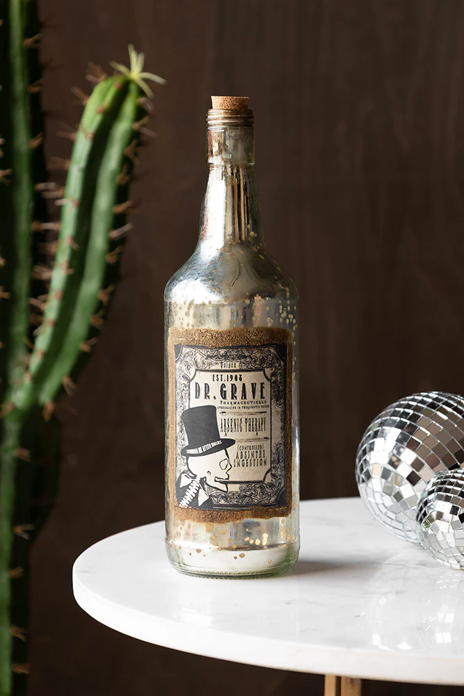 Vintage-Style Poison Ornamental Glass Bottle - Image 3