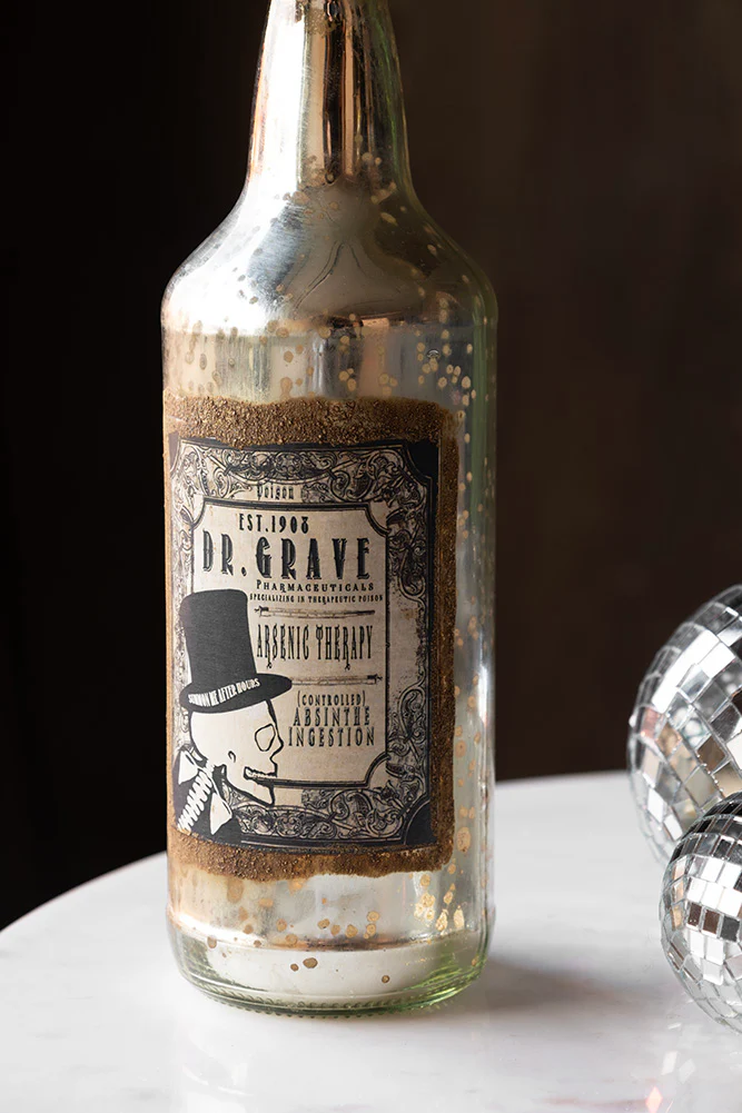 Vintage-Style Poison Ornamental Glass Bottle - Image 4