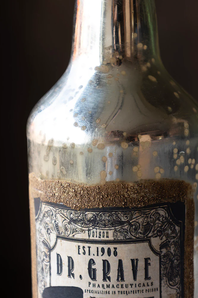 Vintage-Style Poison Ornamental Glass Bottle - Image 5