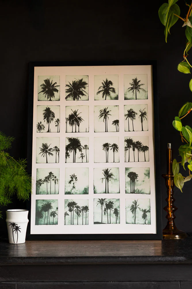 Vintage-Style Polaroid Palms A2 Art Print - Available in 4 Options