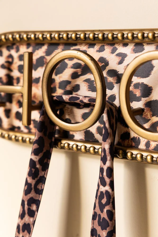Vintage-Style Leopard Print Wall Hooks - Image 3