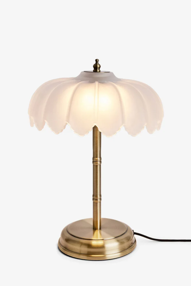 White & Gold Desert Table Lamp - Image 4