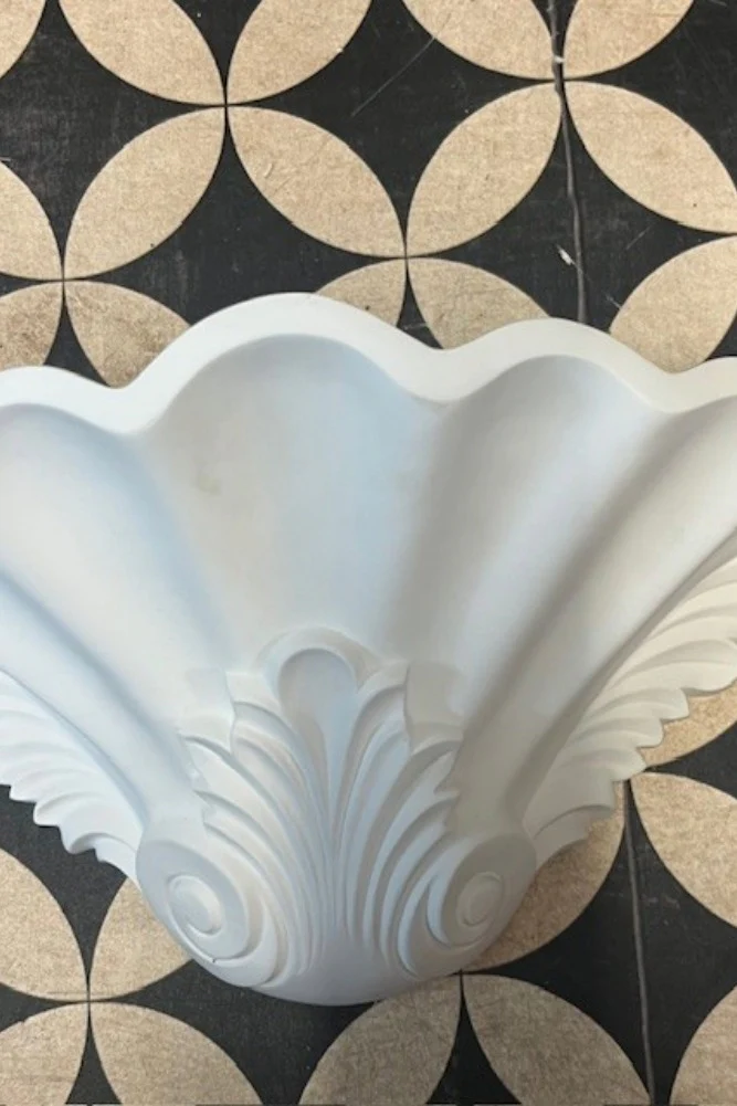 White Scallop Wall Uplighter - SAMPLE - Image 2