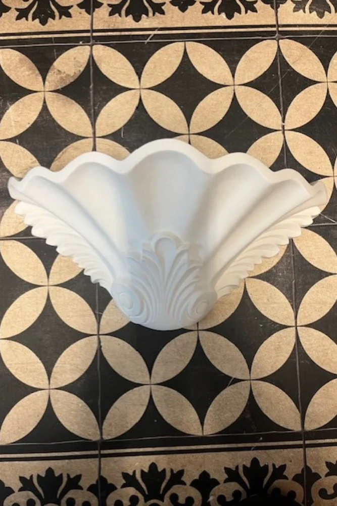 White Scallop Wall Uplighter - SAMPLE - Image 4