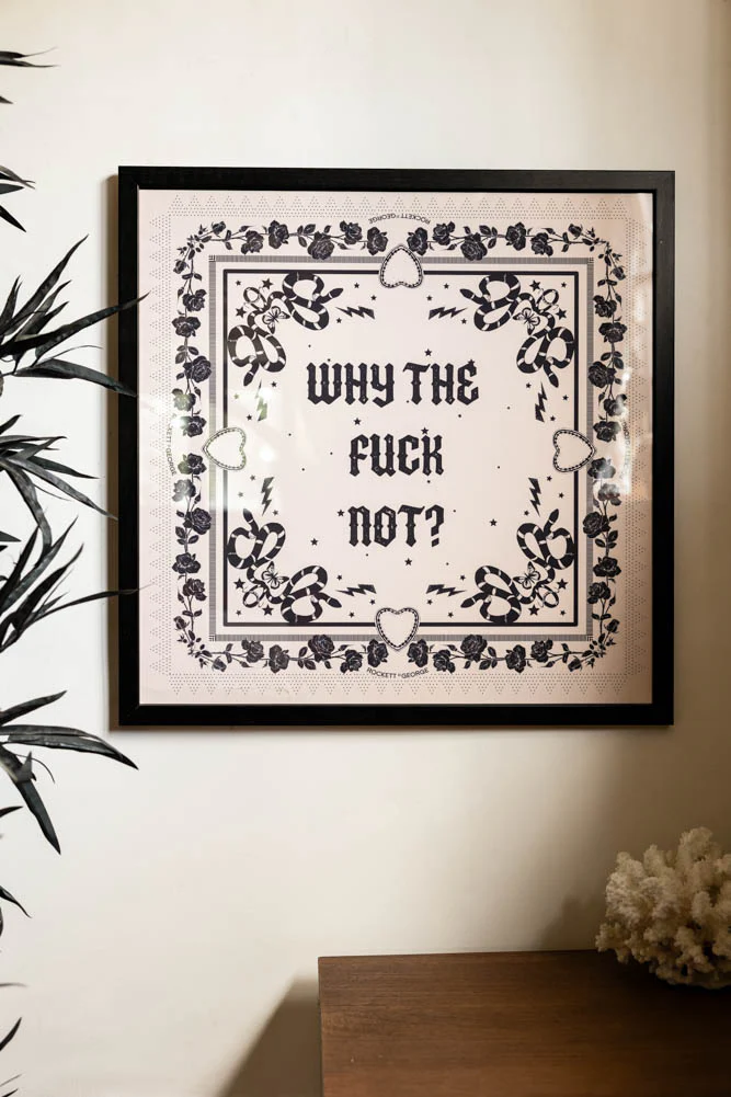 Why The Fuck Not 50cm x 50cm Art Print - Available in 4 Options - Image 5
