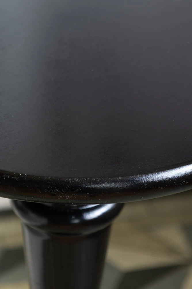 Wood Turned Black Side Table - Image 5